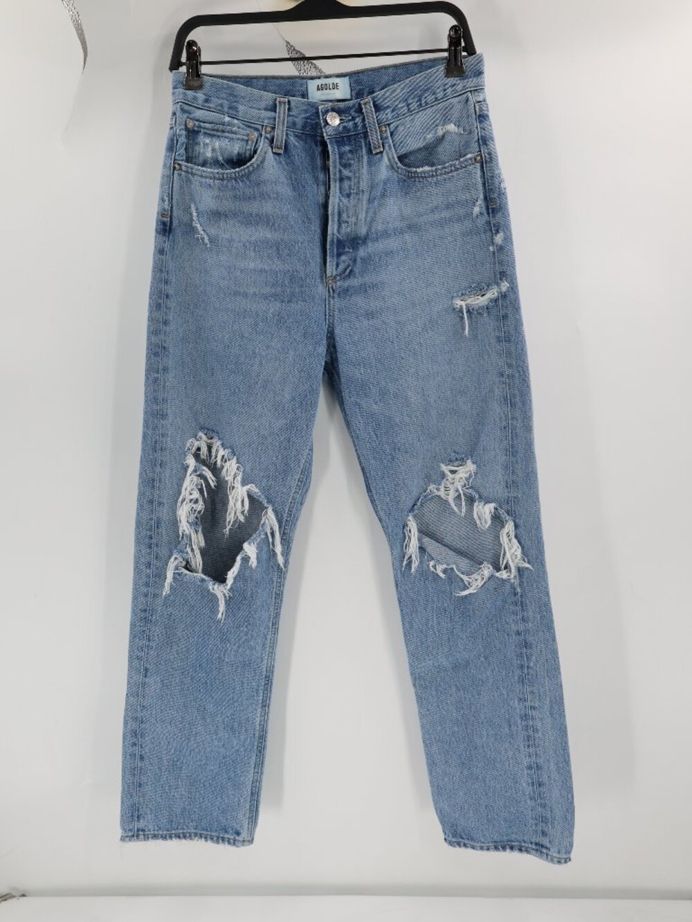 Agolde jeans womens 26 90's Mid Rise Loose Fit Jeans Button Fly Organic Cotton